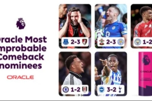 哪場最不可思議？英超本賽季逆轉(zhuǎn):曼城1-2曼聯(lián)&藍軍1-2富勒姆在列