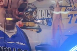 真愛?獨行俠球迷將愛車噴滿東契奇，最后穿上湖人球衣令人唏噓